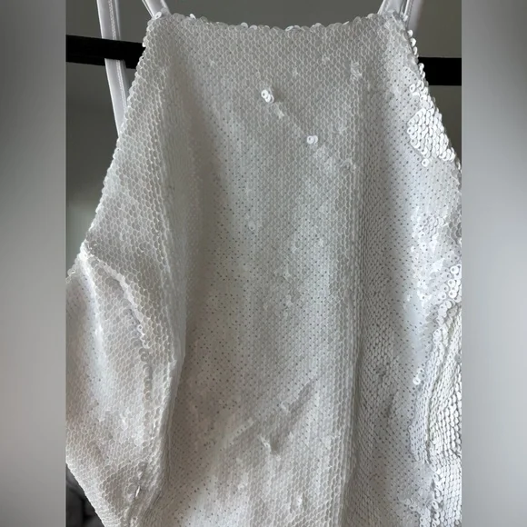 Sequin white top new - Picture 2 of 5